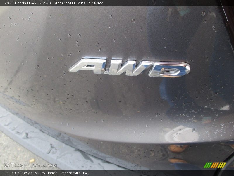 Modern Steel Metallic / Black 2020 Honda HR-V LX AWD
