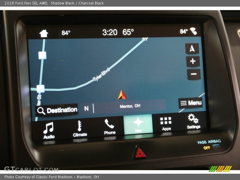 Navigation of 2018 Flex SEL AWD