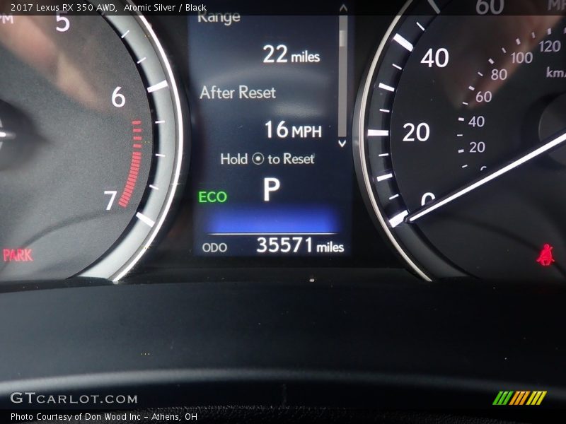 Atomic Silver / Black 2017 Lexus RX 350 AWD