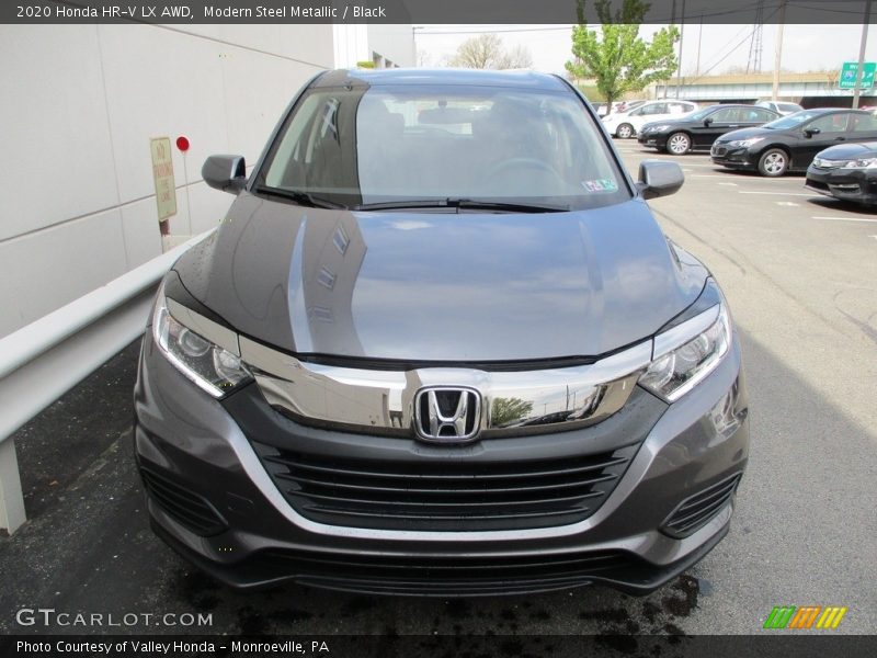 Modern Steel Metallic / Black 2020 Honda HR-V LX AWD
