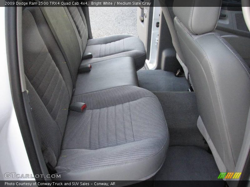 Bright White / Medium Slate Gray 2009 Dodge Ram 2500 TRX4 Quad Cab 4x4