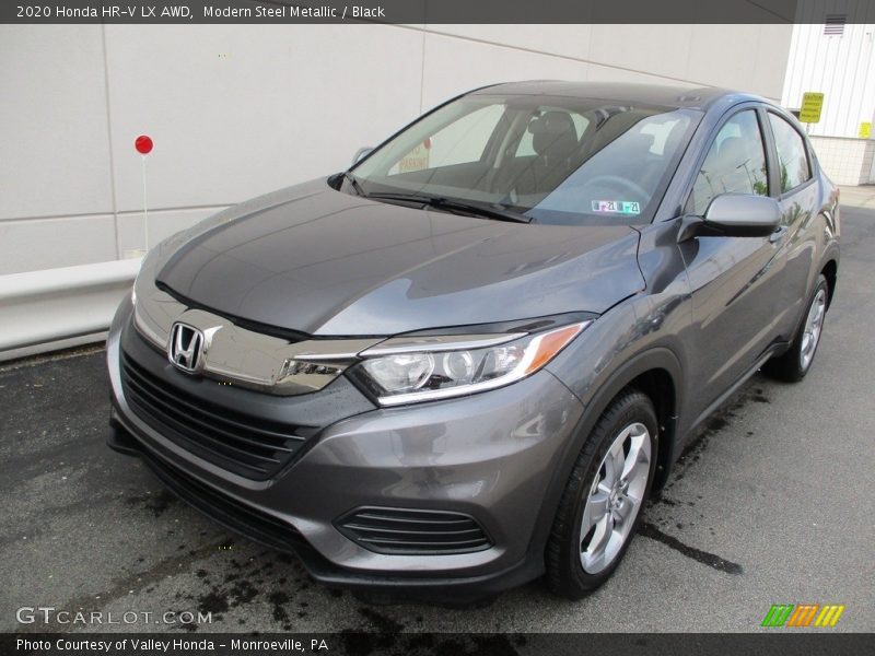 Modern Steel Metallic / Black 2020 Honda HR-V LX AWD