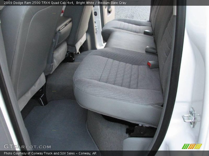 Bright White / Medium Slate Gray 2009 Dodge Ram 2500 TRX4 Quad Cab 4x4