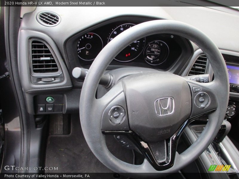 Modern Steel Metallic / Black 2020 Honda HR-V LX AWD