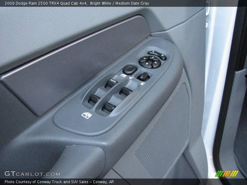 Bright White / Medium Slate Gray 2009 Dodge Ram 2500 TRX4 Quad Cab 4x4