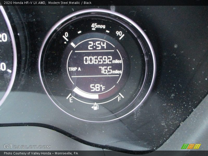 Modern Steel Metallic / Black 2020 Honda HR-V LX AWD