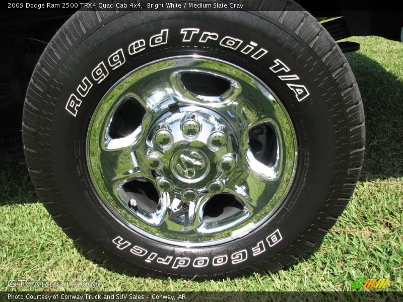 Bright White / Medium Slate Gray 2009 Dodge Ram 2500 TRX4 Quad Cab 4x4