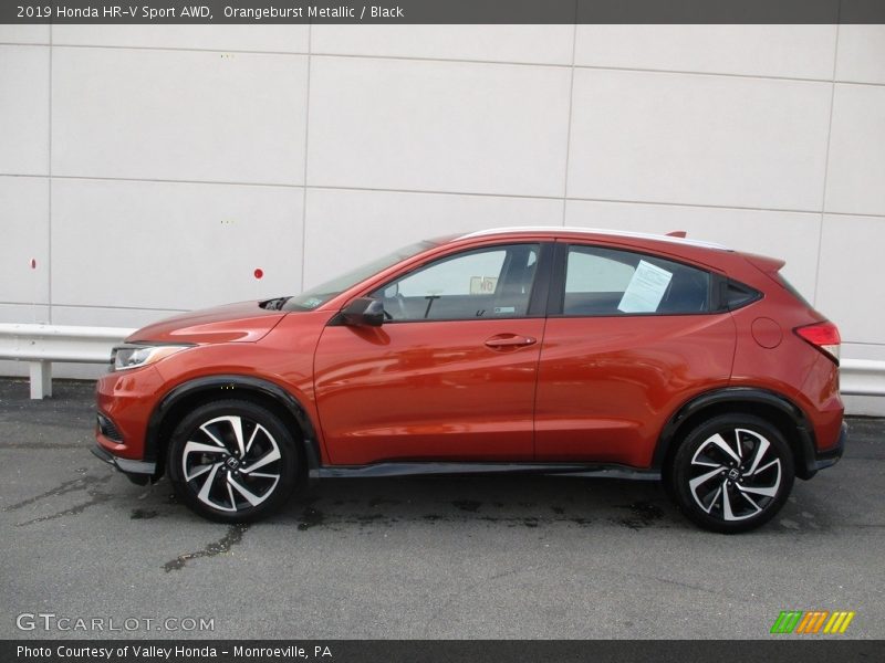 Orangeburst Metallic / Black 2019 Honda HR-V Sport AWD