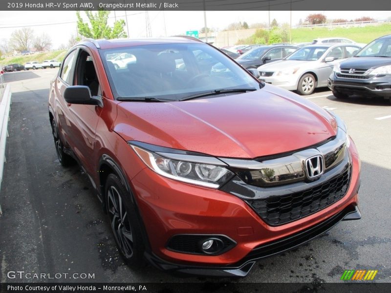 Orangeburst Metallic / Black 2019 Honda HR-V Sport AWD