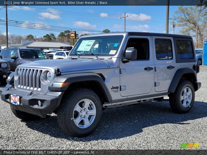 Billet Silver Metallic / Black 2021 Jeep Wrangler Unlimited Sport 4x4