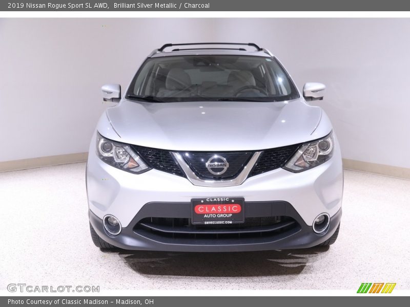 Brilliant Silver Metallic / Charcoal 2019 Nissan Rogue Sport SL AWD