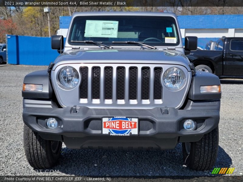 Billet Silver Metallic / Black 2021 Jeep Wrangler Unlimited Sport 4x4