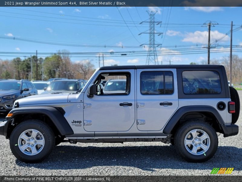 Billet Silver Metallic / Black 2021 Jeep Wrangler Unlimited Sport 4x4