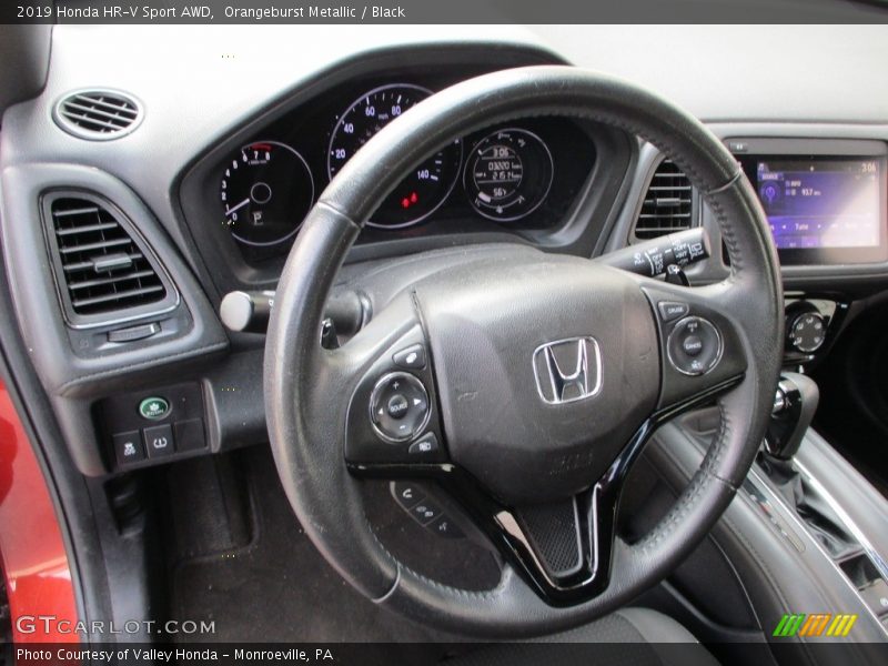 Orangeburst Metallic / Black 2019 Honda HR-V Sport AWD
