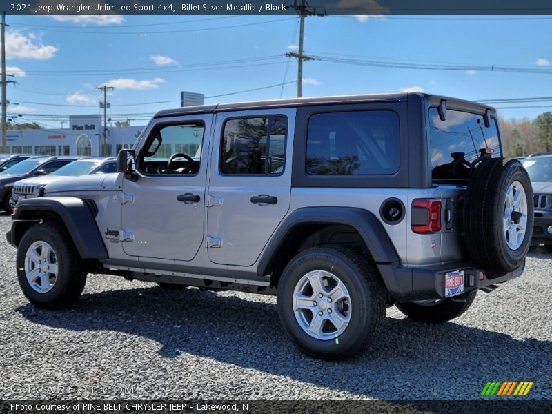 Billet Silver Metallic / Black 2021 Jeep Wrangler Unlimited Sport 4x4