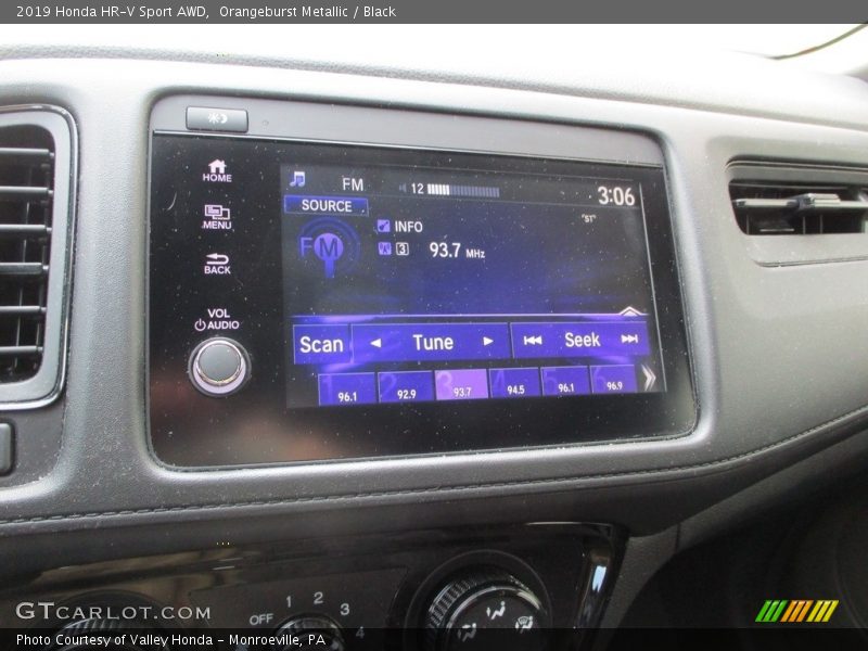 Orangeburst Metallic / Black 2019 Honda HR-V Sport AWD