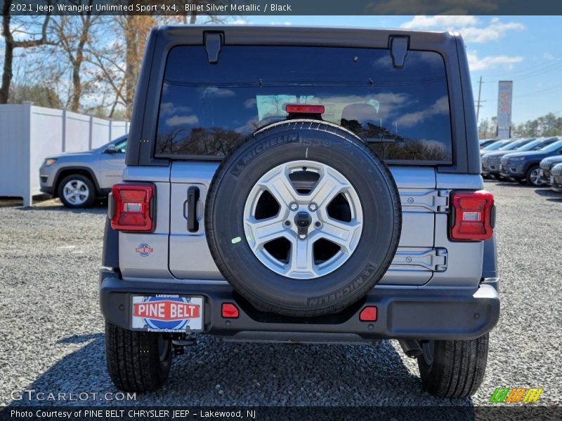 Billet Silver Metallic / Black 2021 Jeep Wrangler Unlimited Sport 4x4