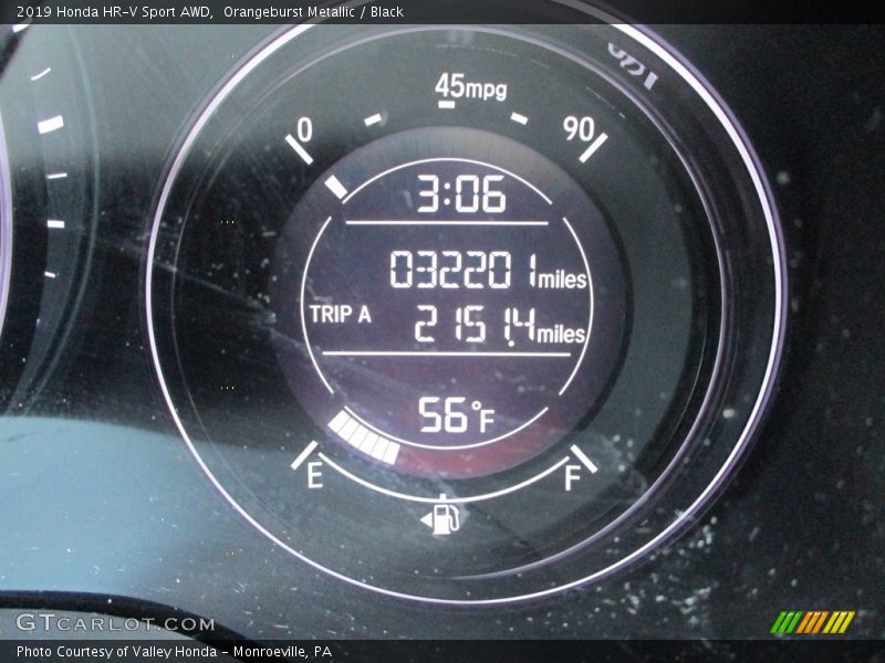 Orangeburst Metallic / Black 2019 Honda HR-V Sport AWD