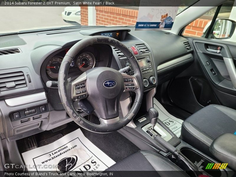 Satin White Pearl / Black 2014 Subaru Forester 2.0XT Premium