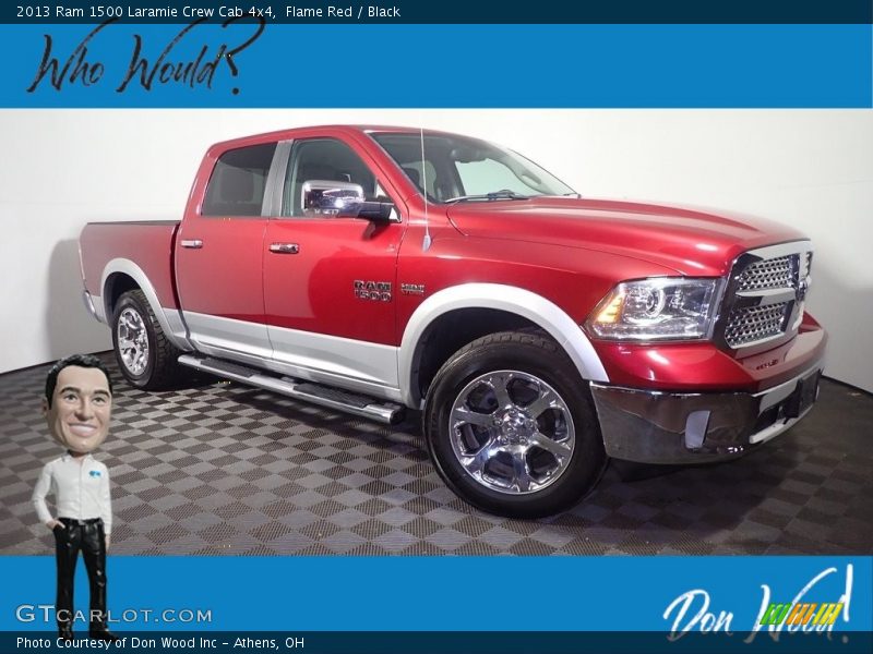 Flame Red / Black 2013 Ram 1500 Laramie Crew Cab 4x4