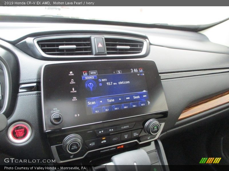 Molten Lava Pearl / Ivory 2019 Honda CR-V EX AWD