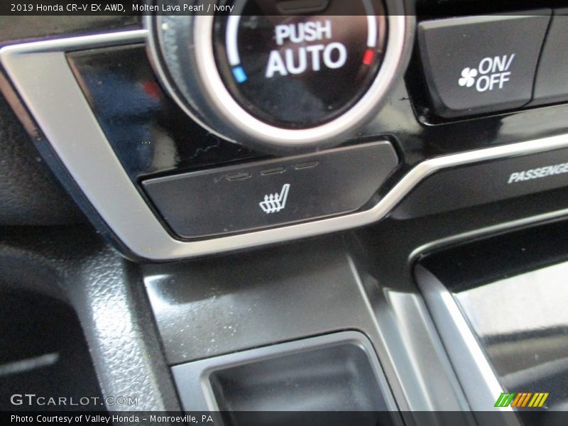 Molten Lava Pearl / Ivory 2019 Honda CR-V EX AWD