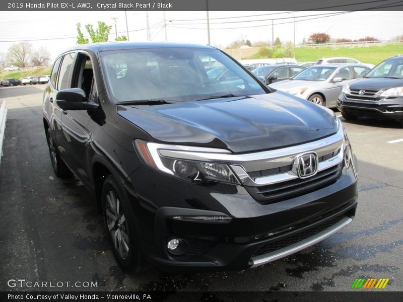 Crystal Black Pearl / Black 2019 Honda Pilot EX-L AWD