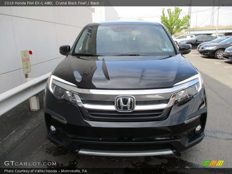 Crystal Black Pearl / Black 2019 Honda Pilot EX-L AWD