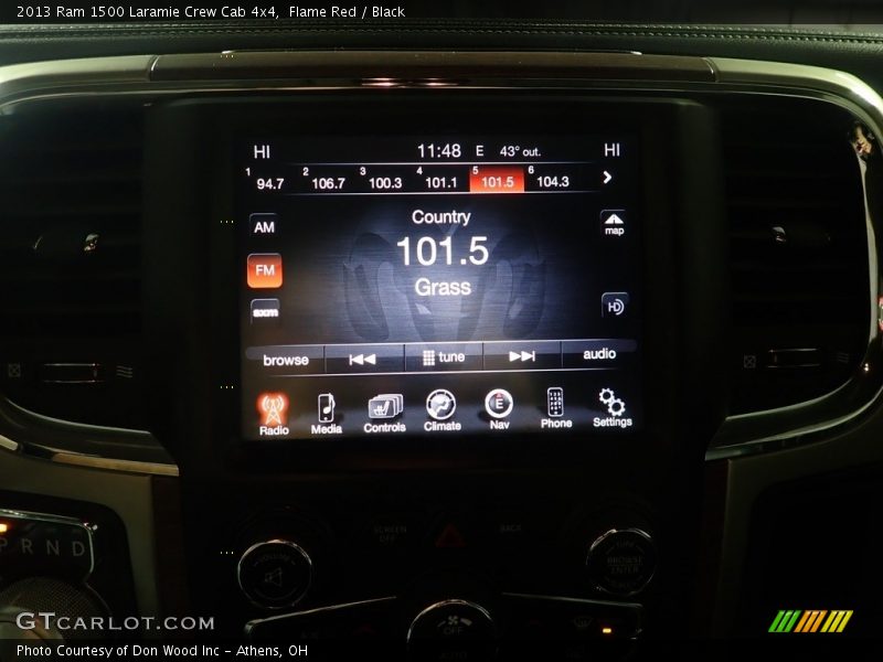 Flame Red / Black 2013 Ram 1500 Laramie Crew Cab 4x4