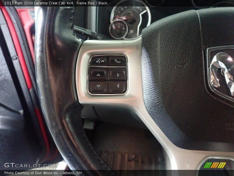 Flame Red / Black 2013 Ram 1500 Laramie Crew Cab 4x4