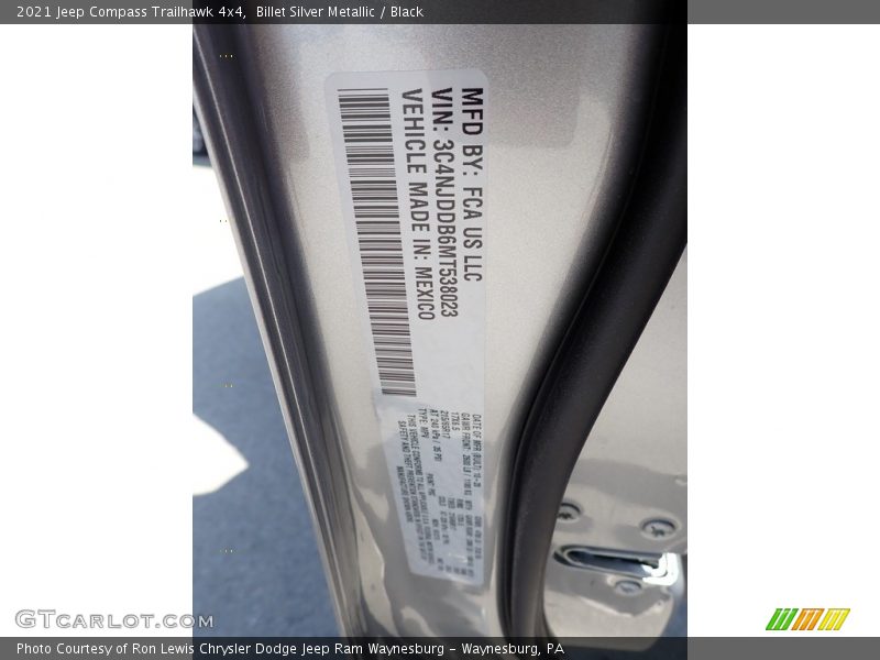 Billet Silver Metallic / Black 2021 Jeep Compass Trailhawk 4x4