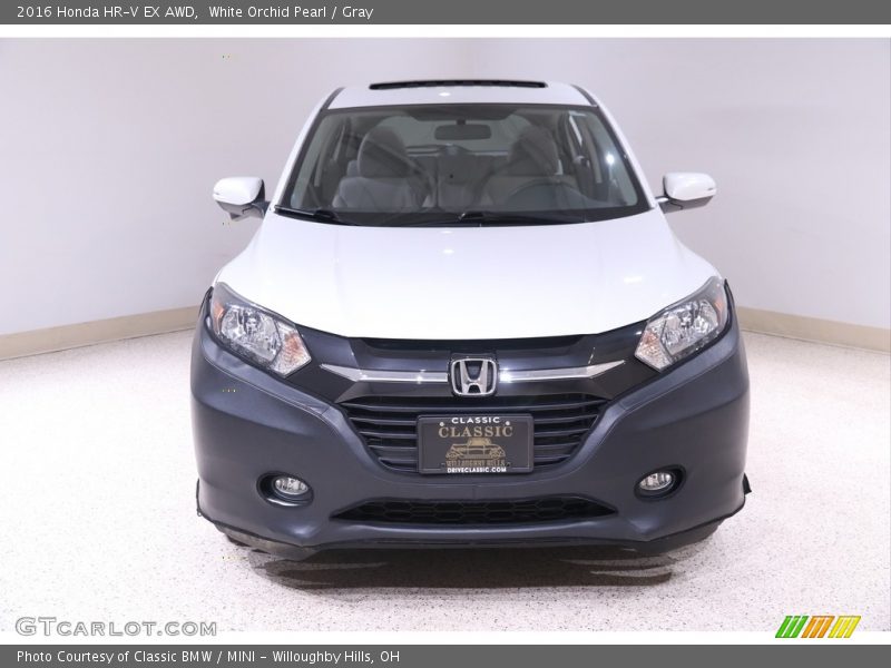 White Orchid Pearl / Gray 2016 Honda HR-V EX AWD