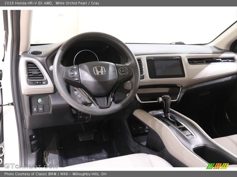 White Orchid Pearl / Gray 2016 Honda HR-V EX AWD
