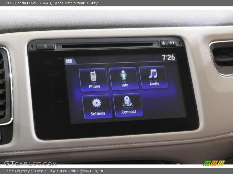 White Orchid Pearl / Gray 2016 Honda HR-V EX AWD
