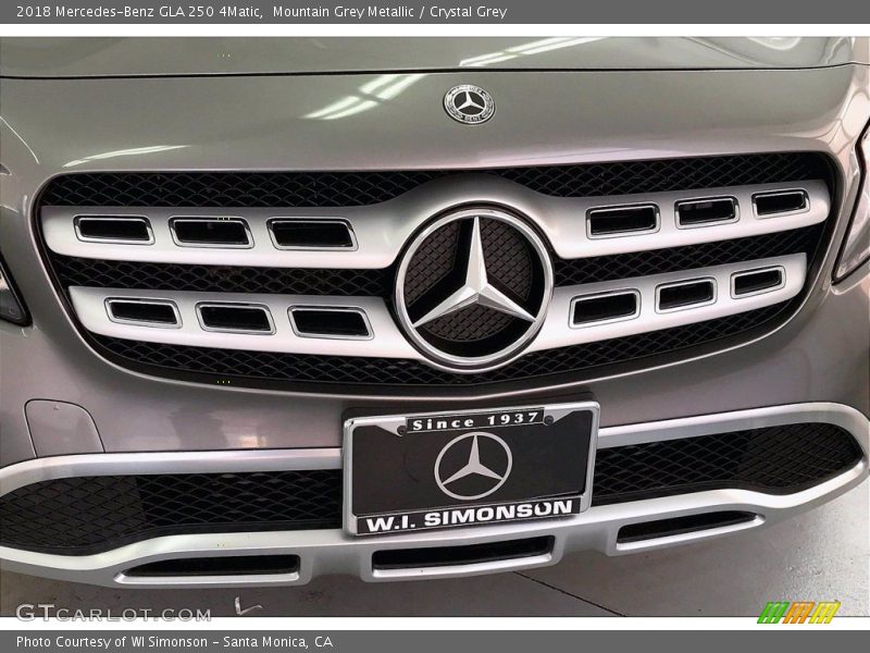 Mountain Grey Metallic / Crystal Grey 2018 Mercedes-Benz GLA 250 4Matic