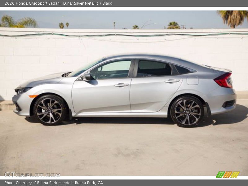 Lunar Silver Metallic / Black 2020 Honda Civic Sport Sedan