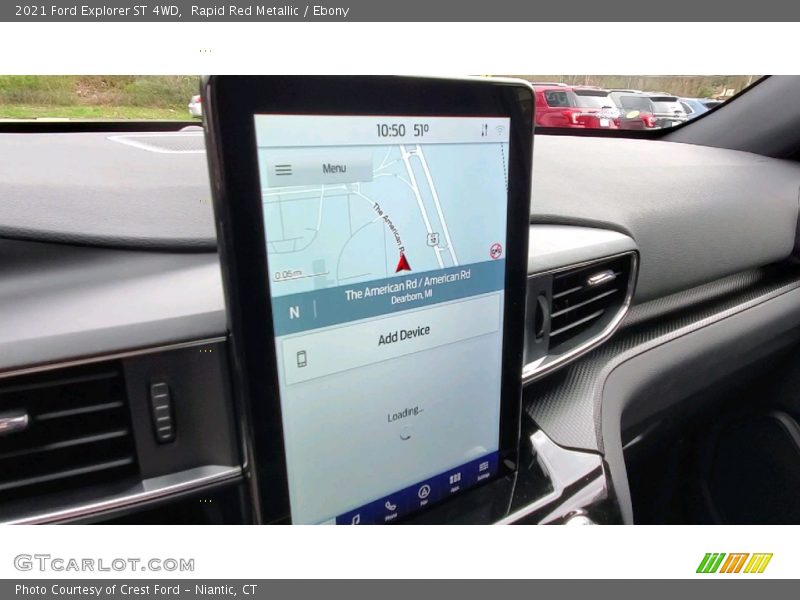 Rapid Red Metallic / Ebony 2021 Ford Explorer ST 4WD