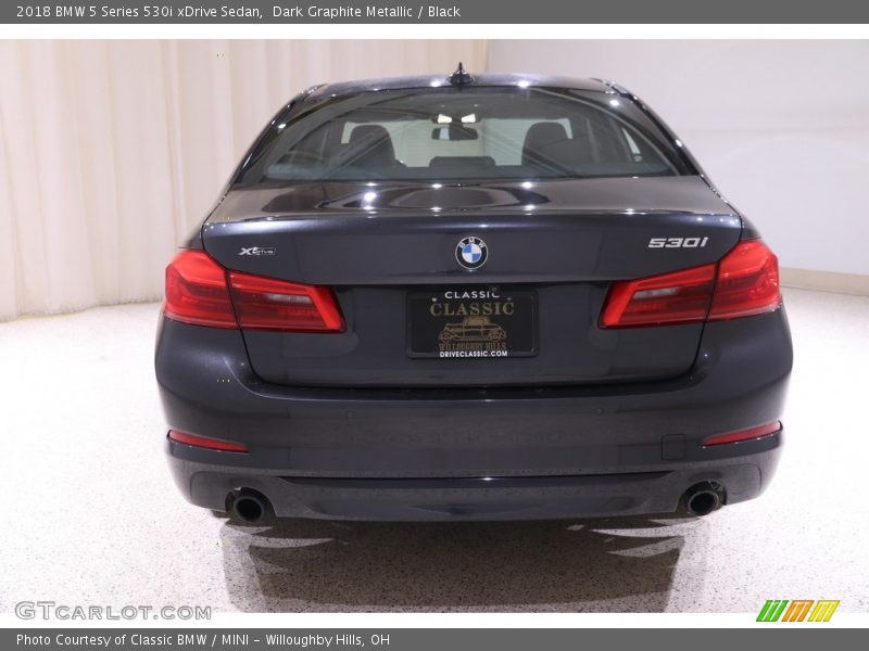 Dark Graphite Metallic / Black 2018 BMW 5 Series 530i xDrive Sedan