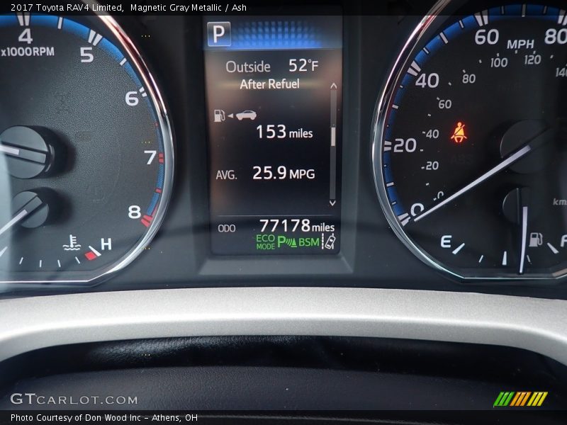 Magnetic Gray Metallic / Ash 2017 Toyota RAV4 Limited