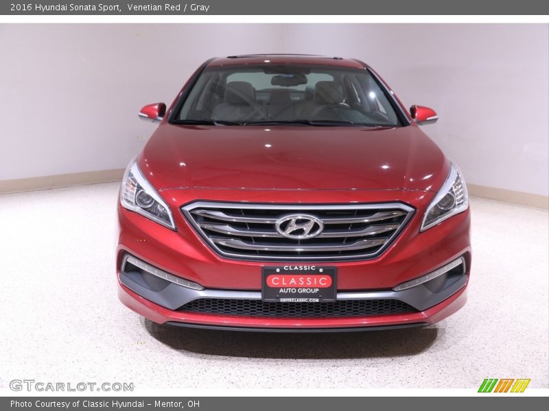 Venetian Red / Gray 2016 Hyundai Sonata Sport