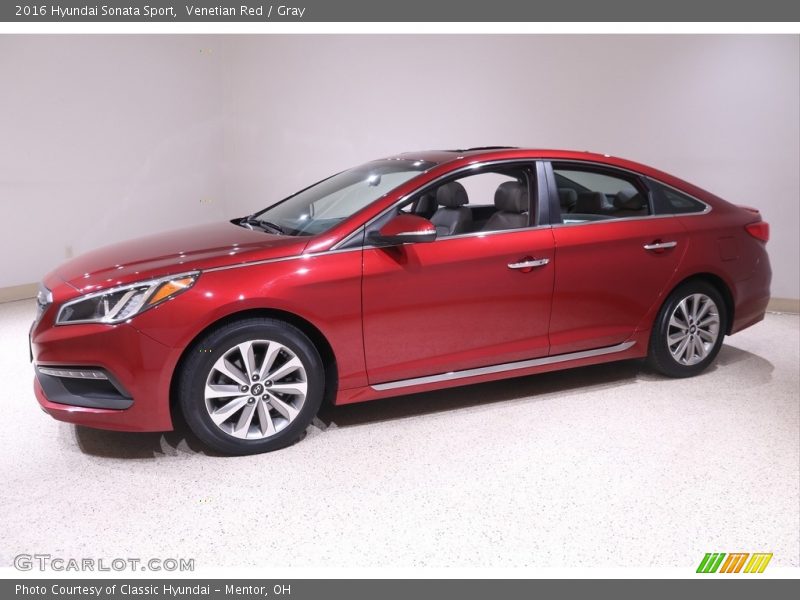 Venetian Red / Gray 2016 Hyundai Sonata Sport