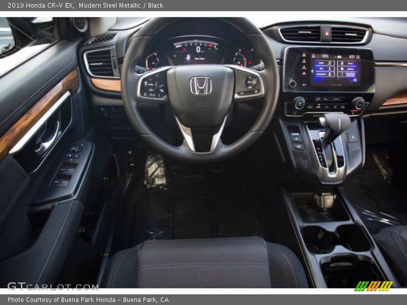 Modern Steel Metallic / Black 2019 Honda CR-V EX