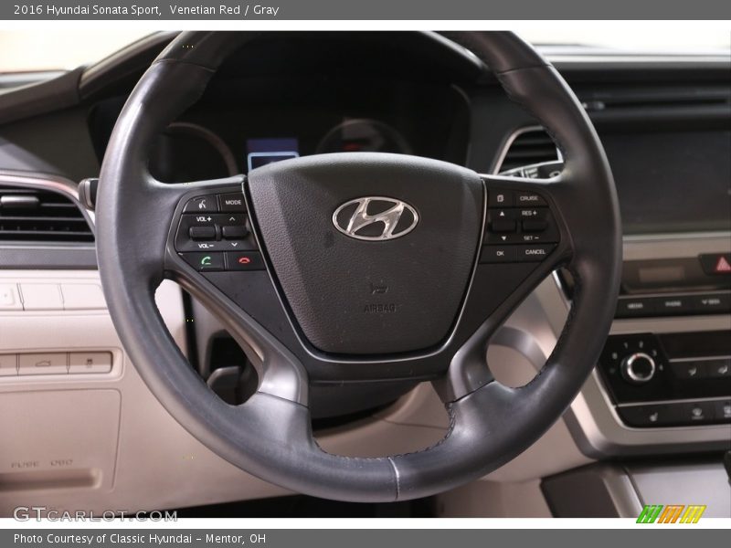Venetian Red / Gray 2016 Hyundai Sonata Sport