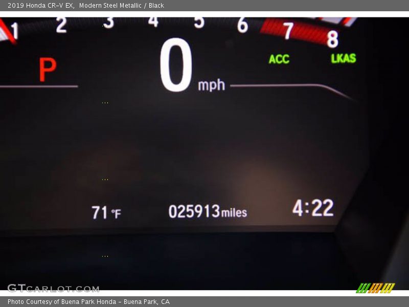 Modern Steel Metallic / Black 2019 Honda CR-V EX