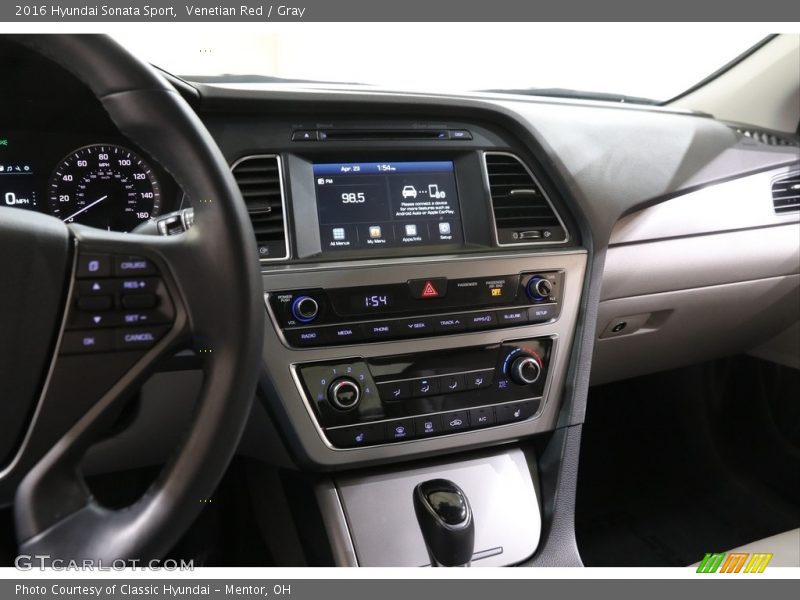 Venetian Red / Gray 2016 Hyundai Sonata Sport