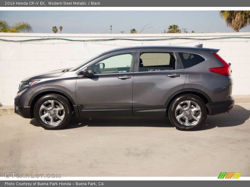 Modern Steel Metallic / Black 2019 Honda CR-V EX