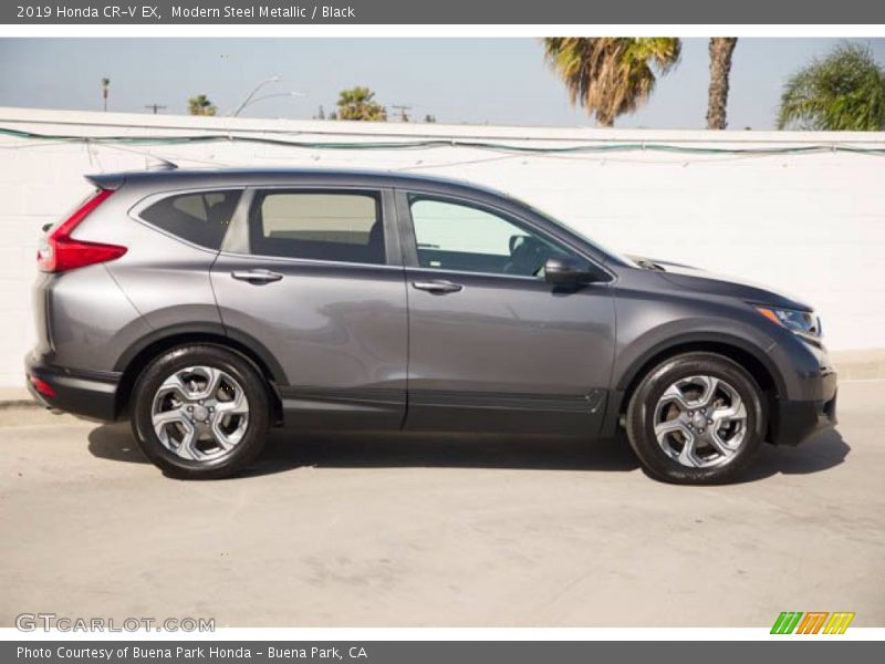 Modern Steel Metallic / Black 2019 Honda CR-V EX