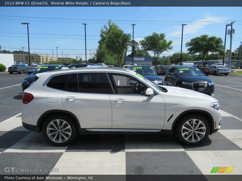 Mineral White Metallic / Canberra Beige/Black 2019 BMW X3 sDrive30i