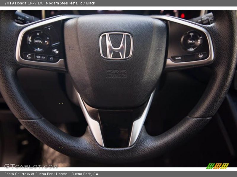 Modern Steel Metallic / Black 2019 Honda CR-V EX