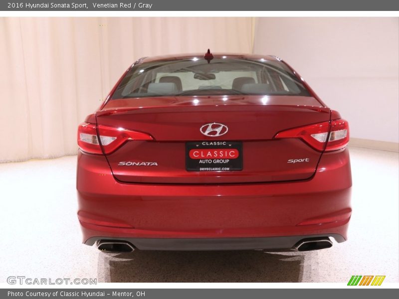 Venetian Red / Gray 2016 Hyundai Sonata Sport